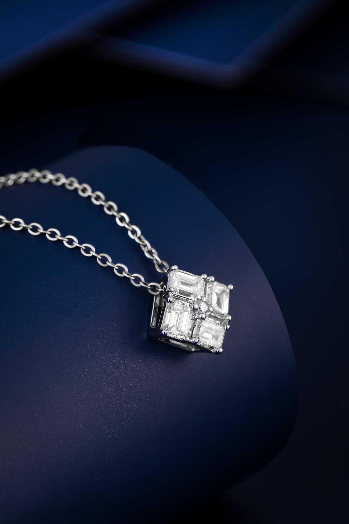 Lab Grown Diamond Pendant-109P0487-W