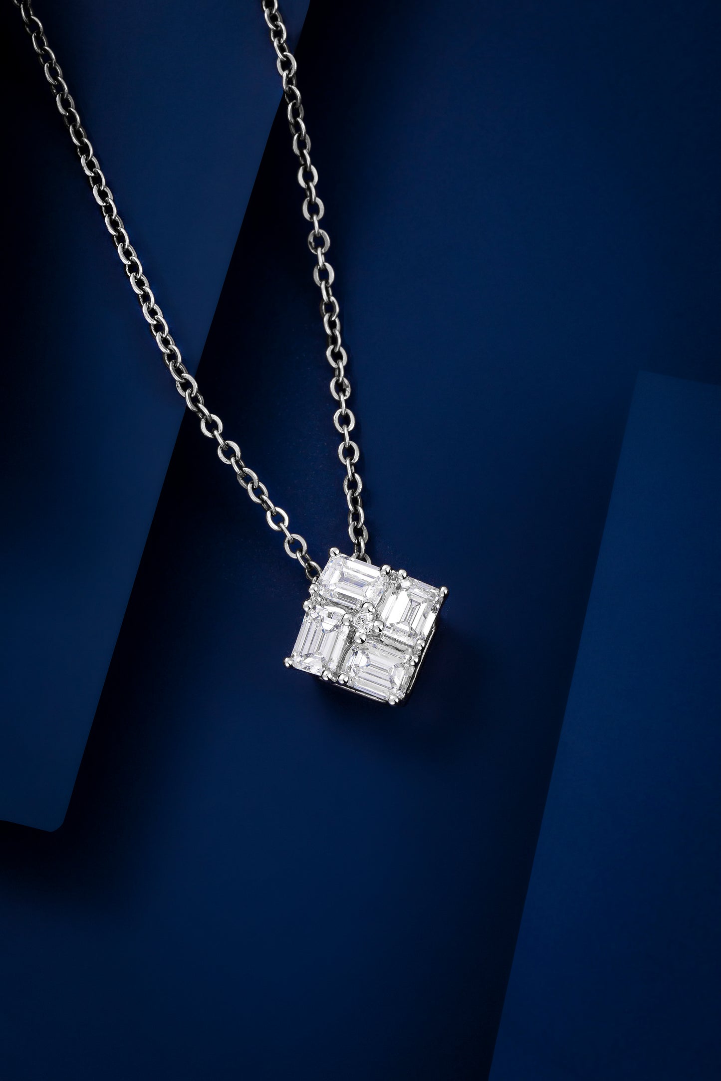 Lab Grown Diamond Pendant-109P0487-W