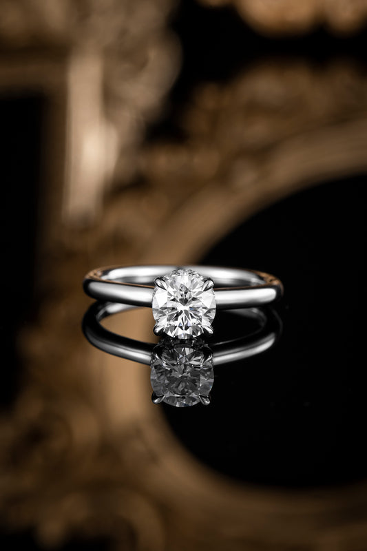 Lab Grown Diamond Ring-ZBR0196-1.00CT