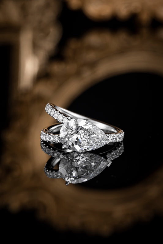 Lab Grown Diamond Ring-ZBR0201-3.00CT