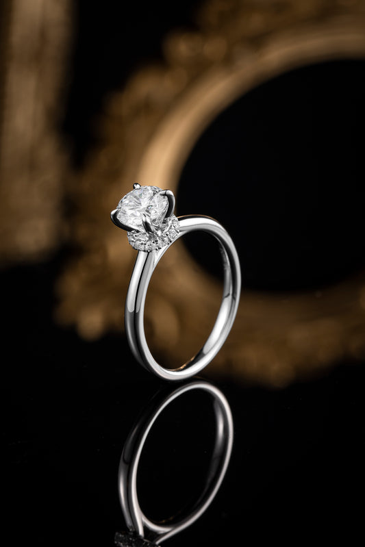 Lab Grown Diamond Ring-ZBR0196-1.00CT