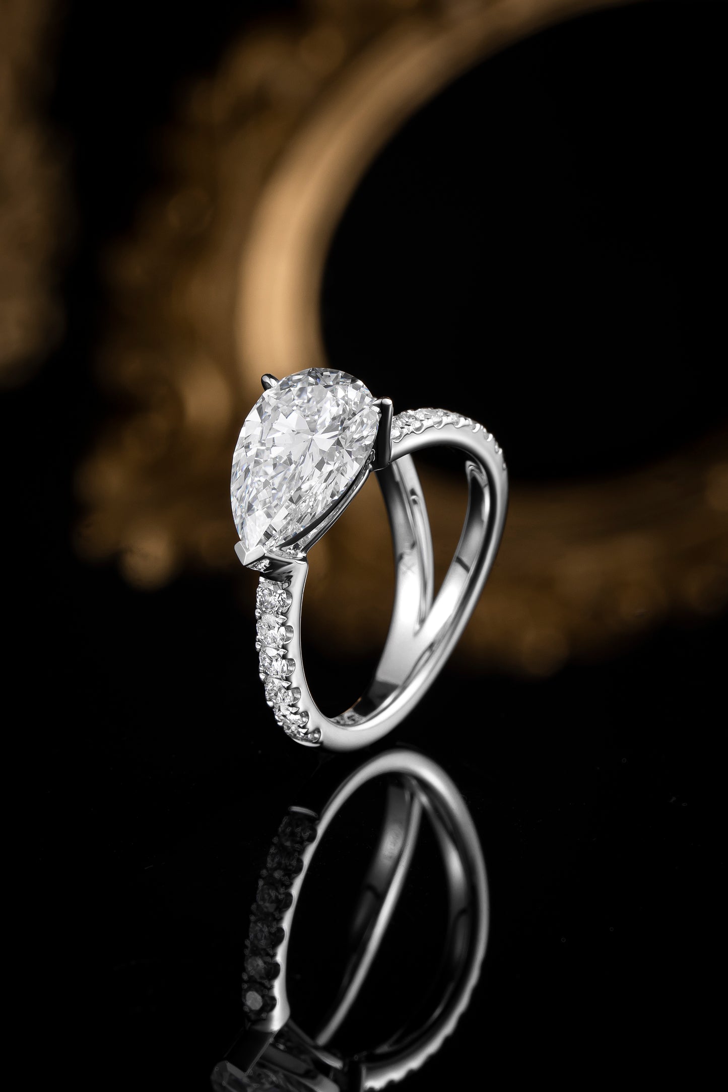Lab Grown Diamond Ring-ZBR0201-3.00CT