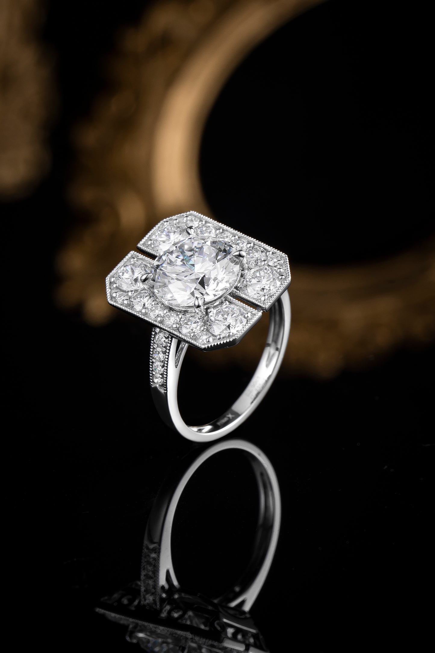 Lab Grown Diamond Ring-ZBR0203-3.00CT