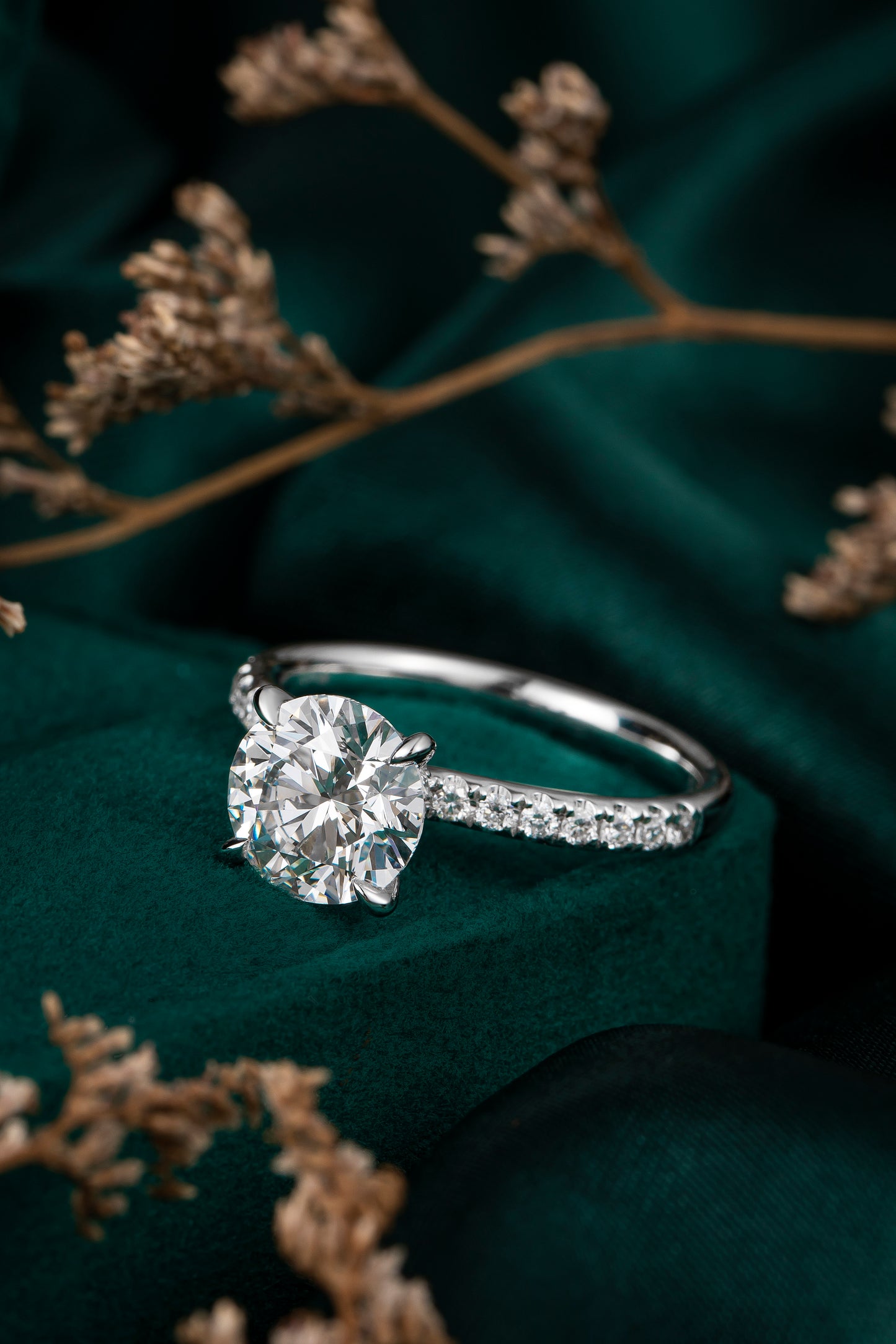 Lab Grown Diamond Ring-ZBR0194-2.00CT