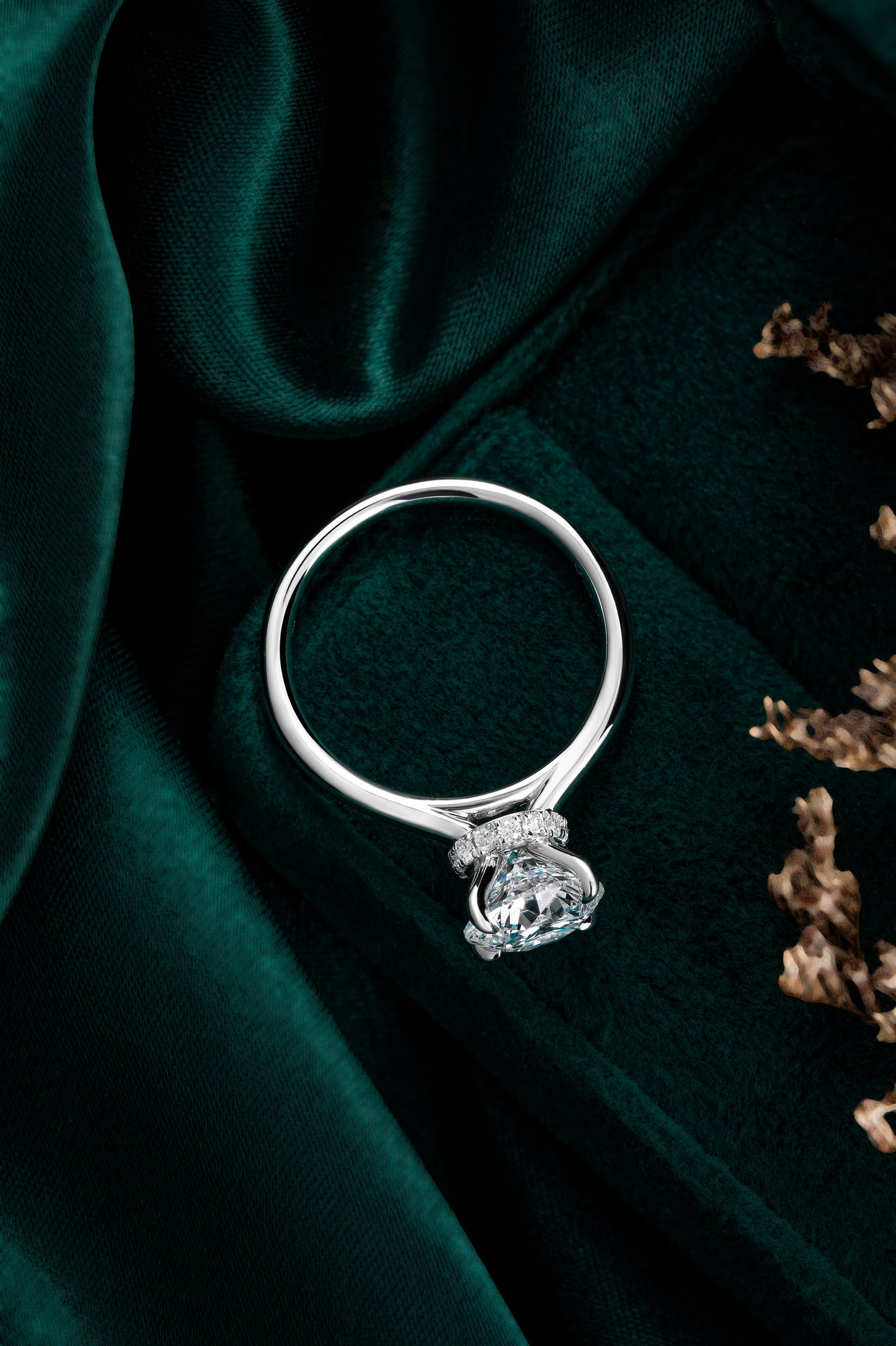 Lab Grown Diamond Ring-ZBR0196-2.00CT