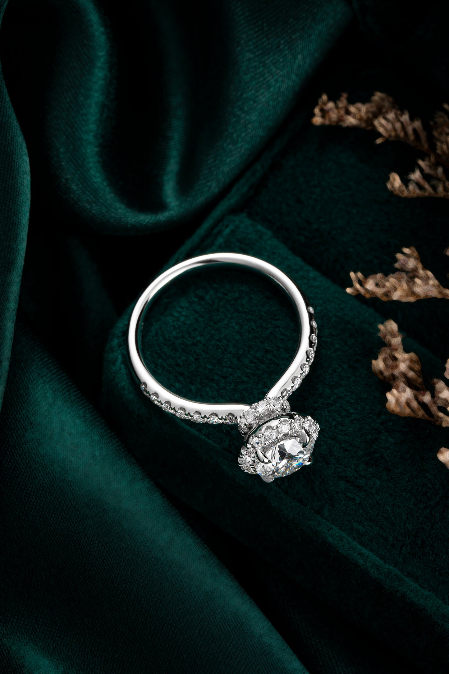 Lab Grown Diamond Ring-ZBR0198-1.00CT