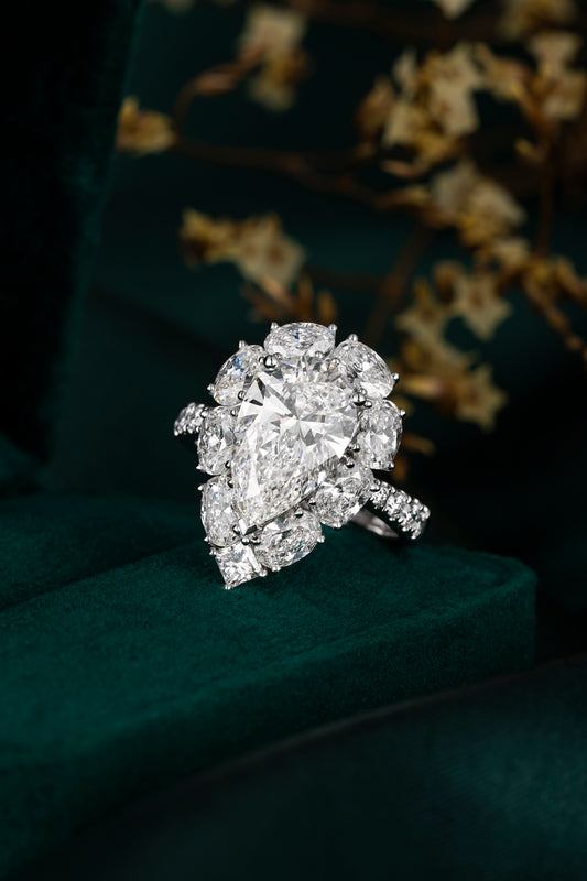 Lab Grown Diamond Ring-ZBR0199-3.00CT