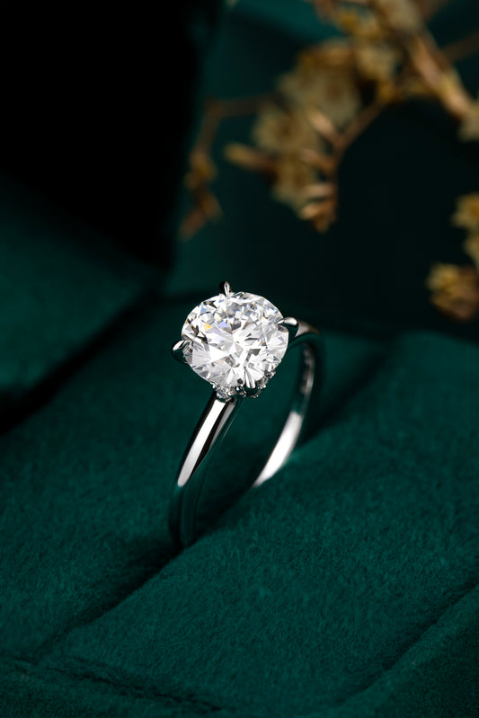 Lab Grown Diamond Ring-ZBR0192-2.00CT