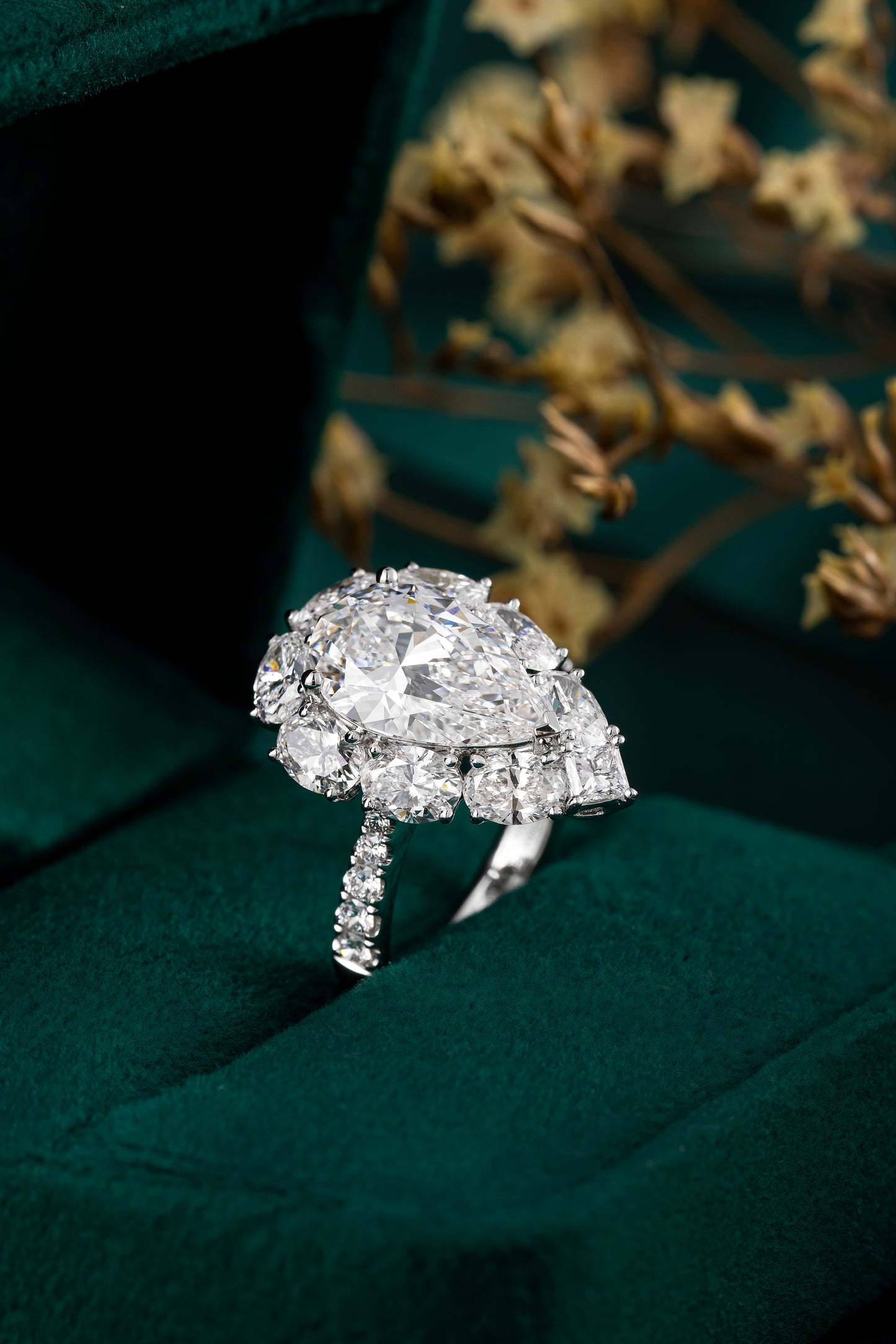 Lab Grown Diamond Ring-ZBR0199-3.00CT