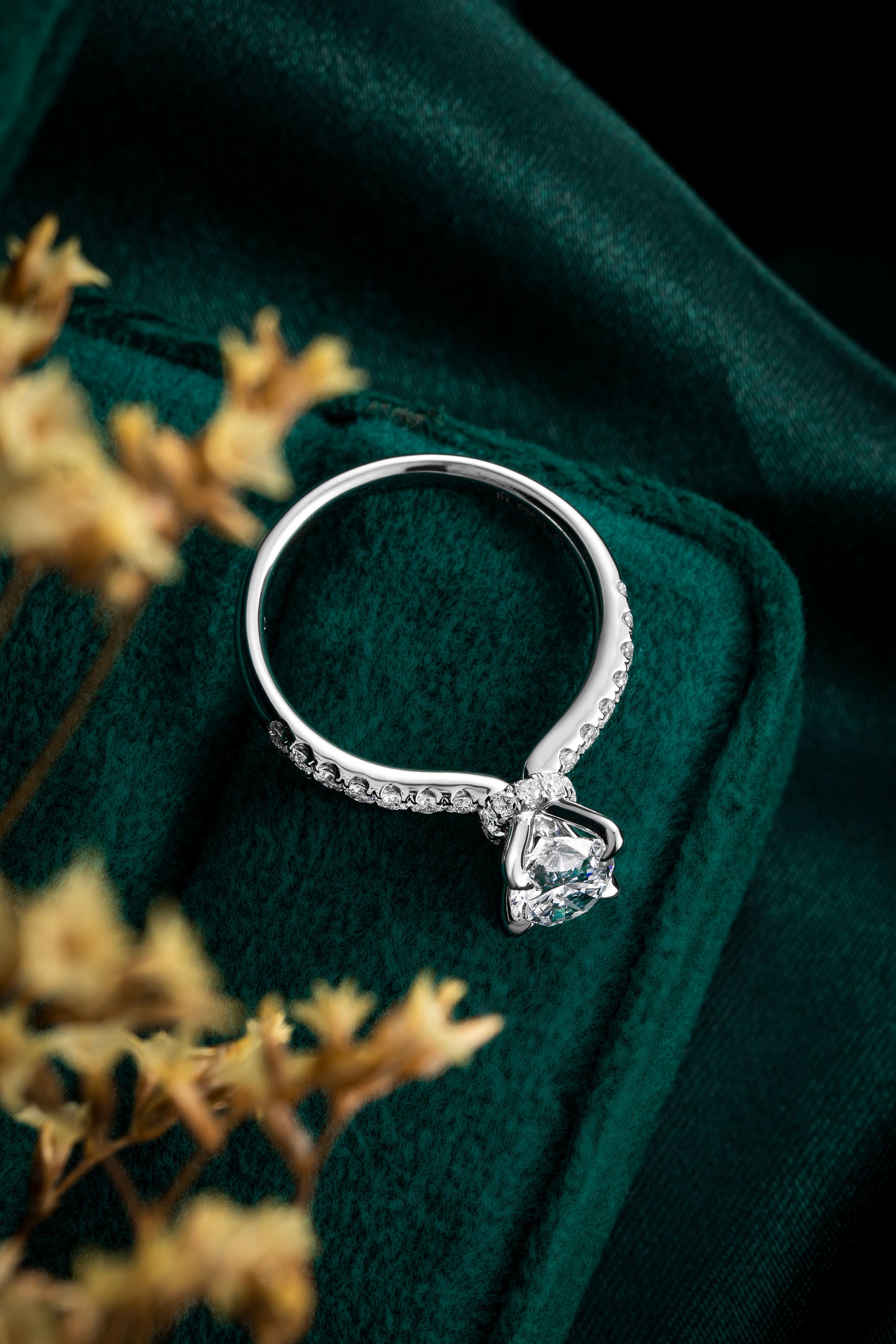 Lab Grown Diamond Ring-ZBR0195-1.00CT