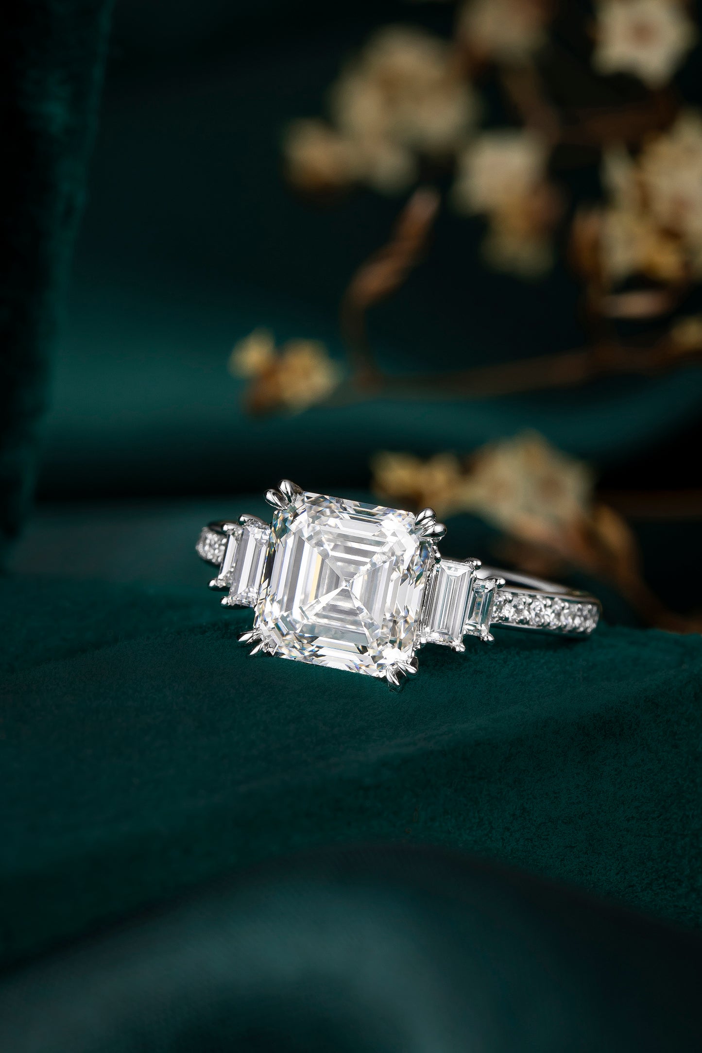 Lab Grown Diamond Ring-ZBR0191-3.00CT