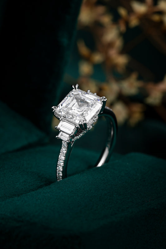 Lab Grown Diamond Ring-ZBR0191-3.00CT