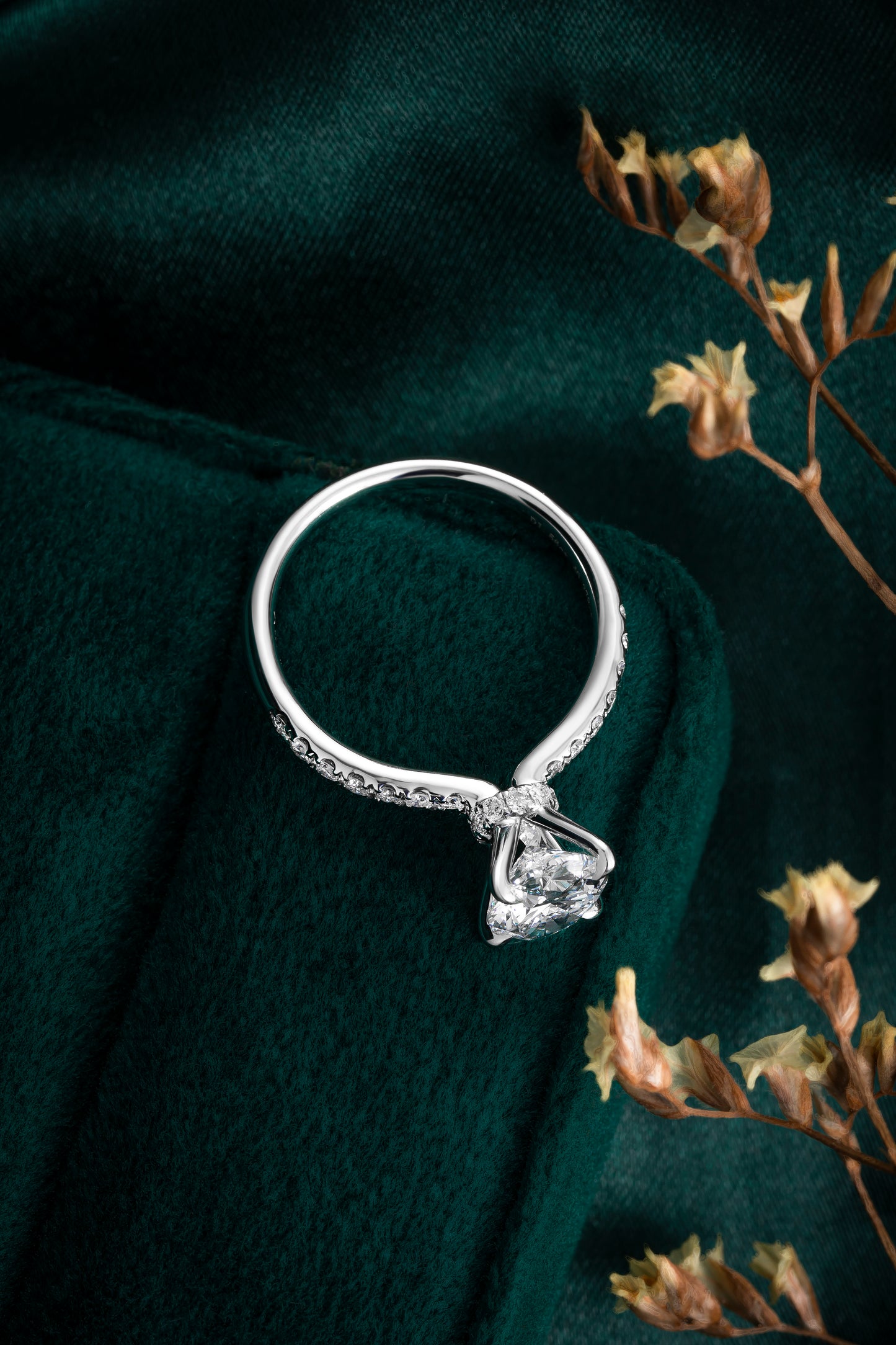 Lab Grown Diamond Ring-ZBR0195-2.00CT