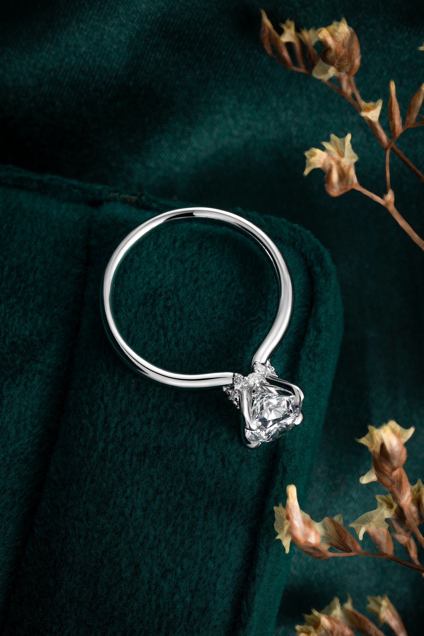 Lab Grown Diamond Ring-ZBR0193-2.00CT