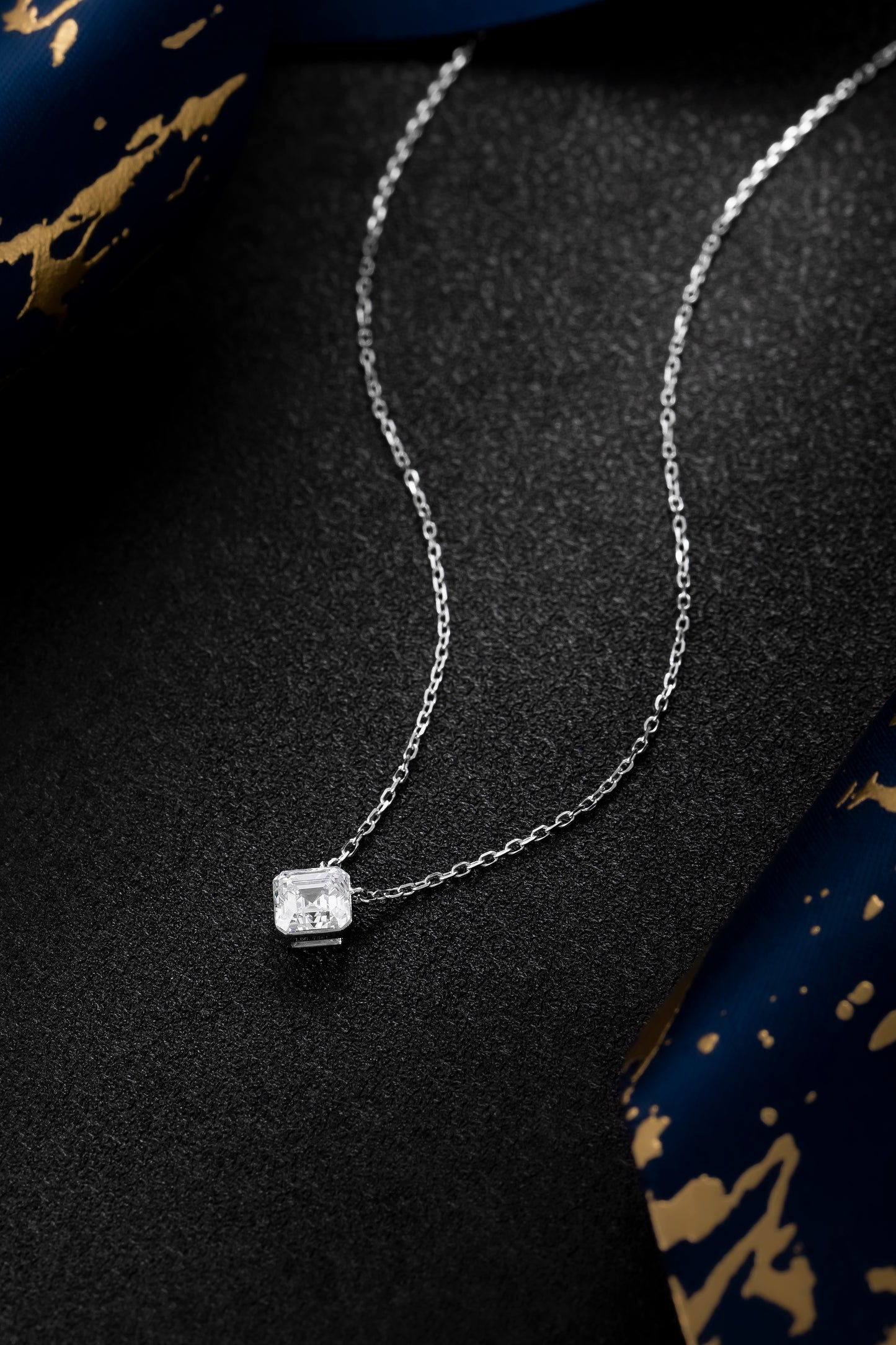 Lab Grown Diamond Necklace-ZBN0071-0.70CT