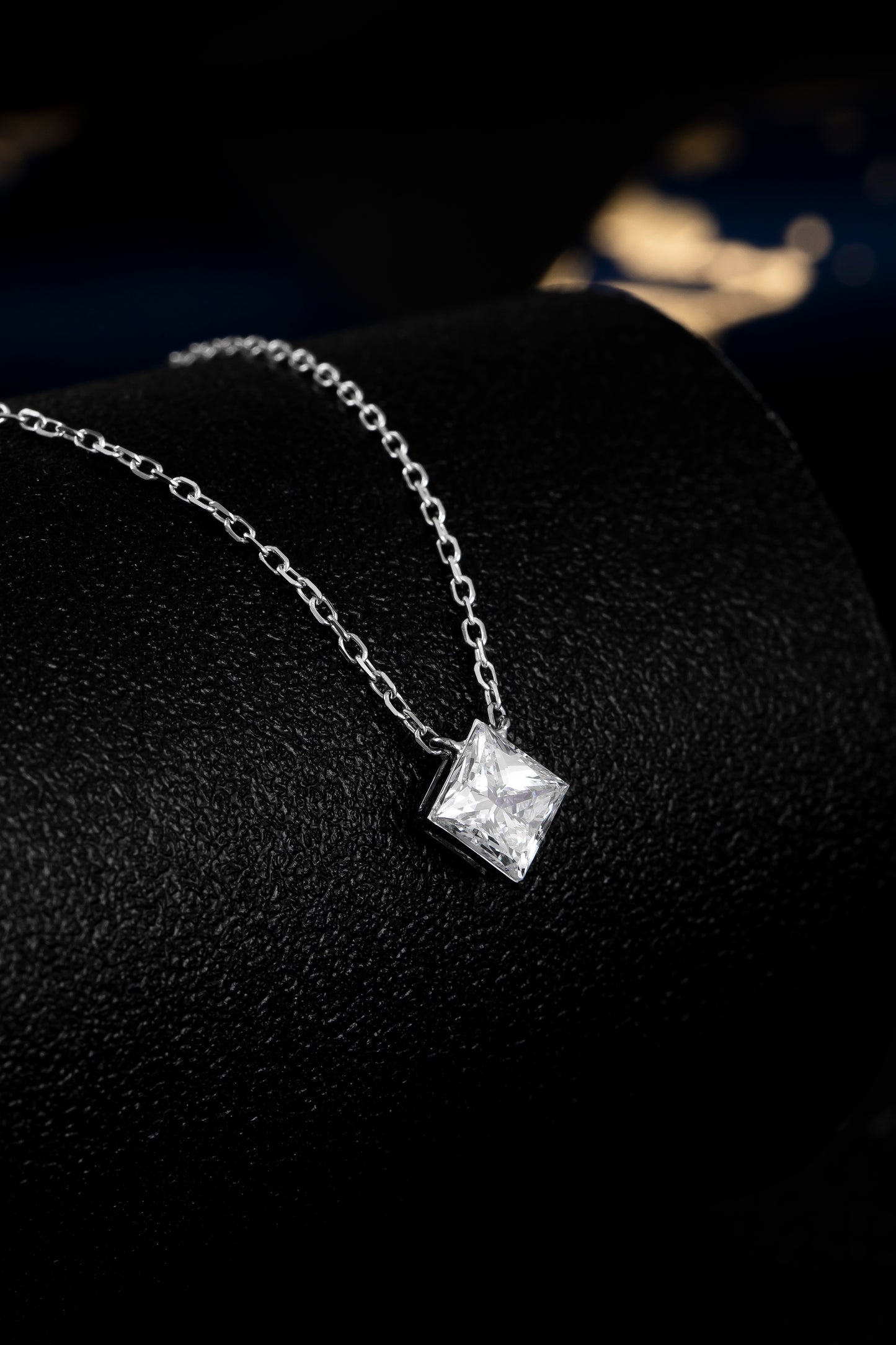 Lab Grown Diamond Necklace-ZBN0072-0.70CT
