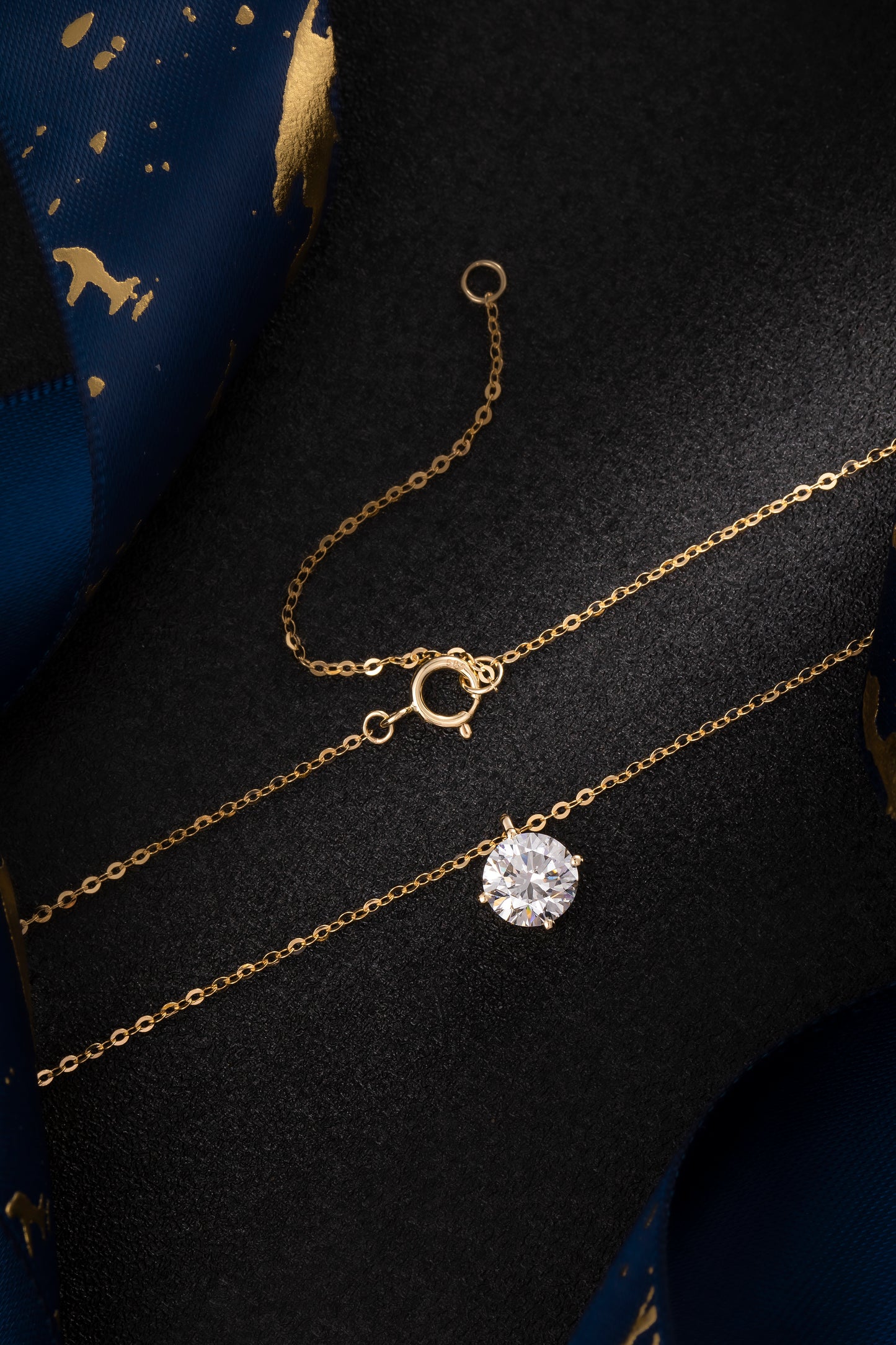Lab Grown Diamond Necklace-ZBN0112-1.00CT