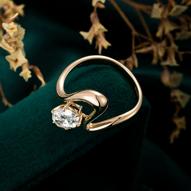Lab Grown Diamond Ring-ZBR0097-1.00CT