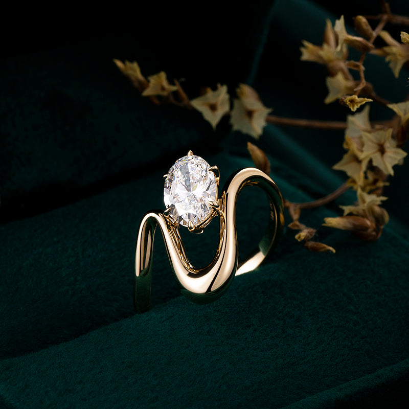 Lab Grown Diamond Ring-ZBR0097-1.00CT