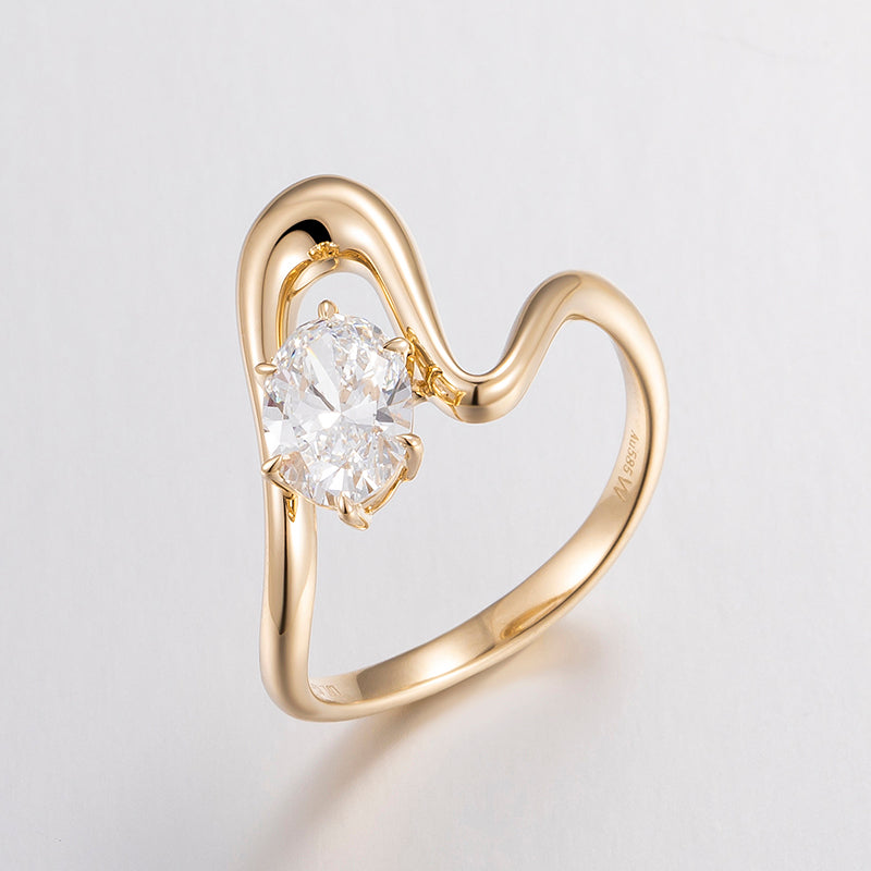 Lab Grown Diamond Ring-ZBR0097-1.00CT