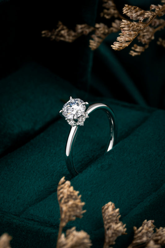 Lab Grown Diamond Ring-ZBR0192-1.00CT