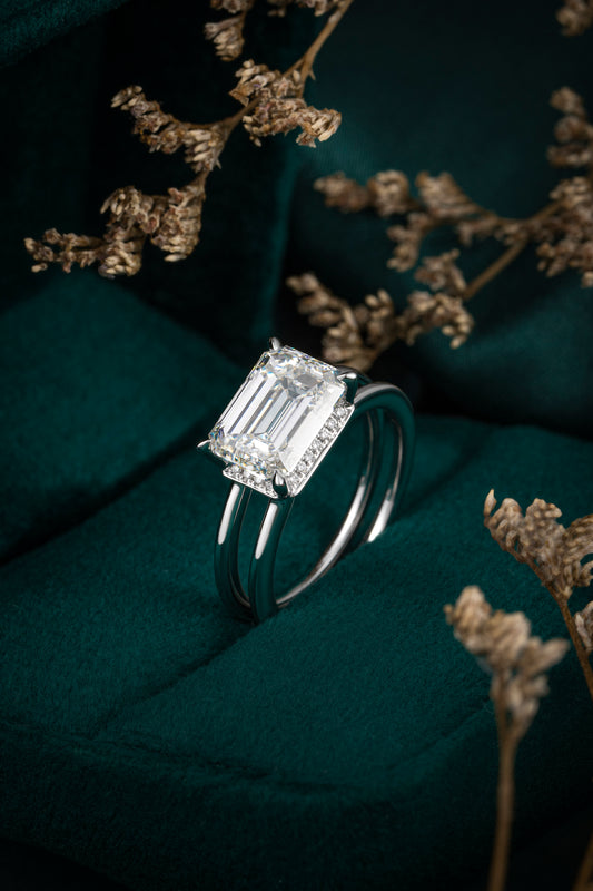 Lab Grown Diamond Ring-ZBR0200-3.70CT