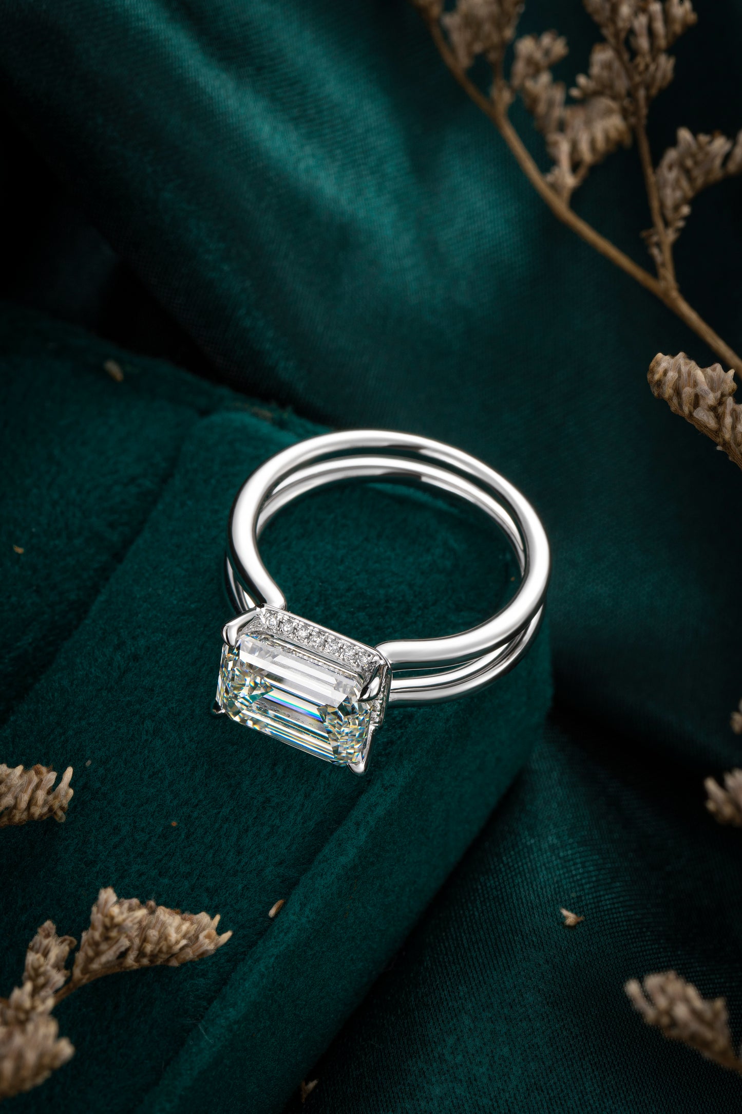 Lab Grown Diamond Ring-ZBR0200-3.70CT