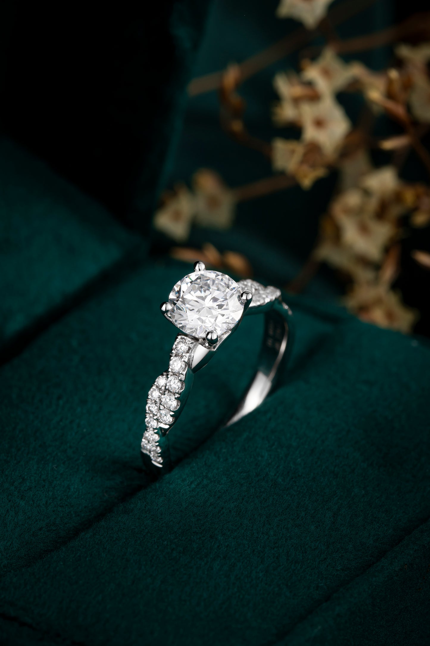 Lab Grown Diamond Ring-ZBR0220-1.00CT