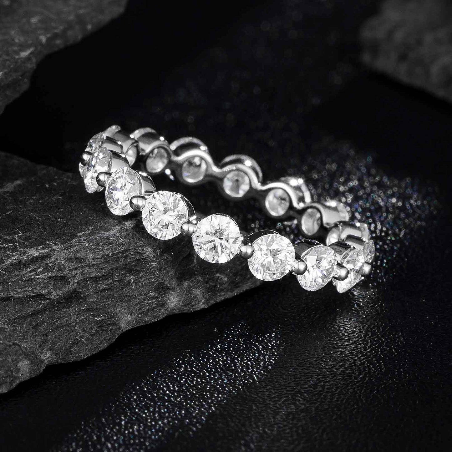 Lab Grown Diamond Ring-ZBR0071-3.2MM