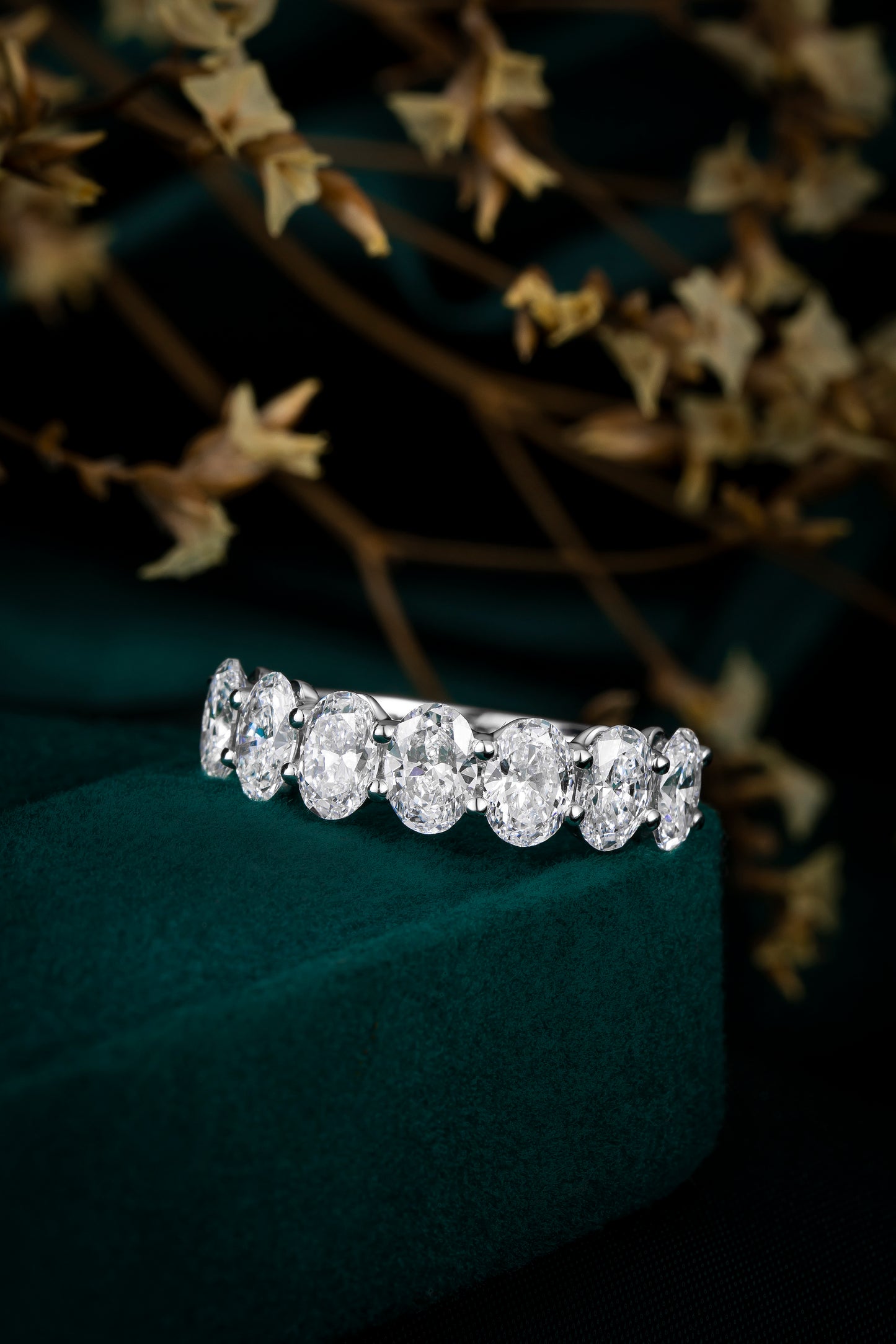 Lab Grown Diamond Ring-ZBR0148A-OVAL