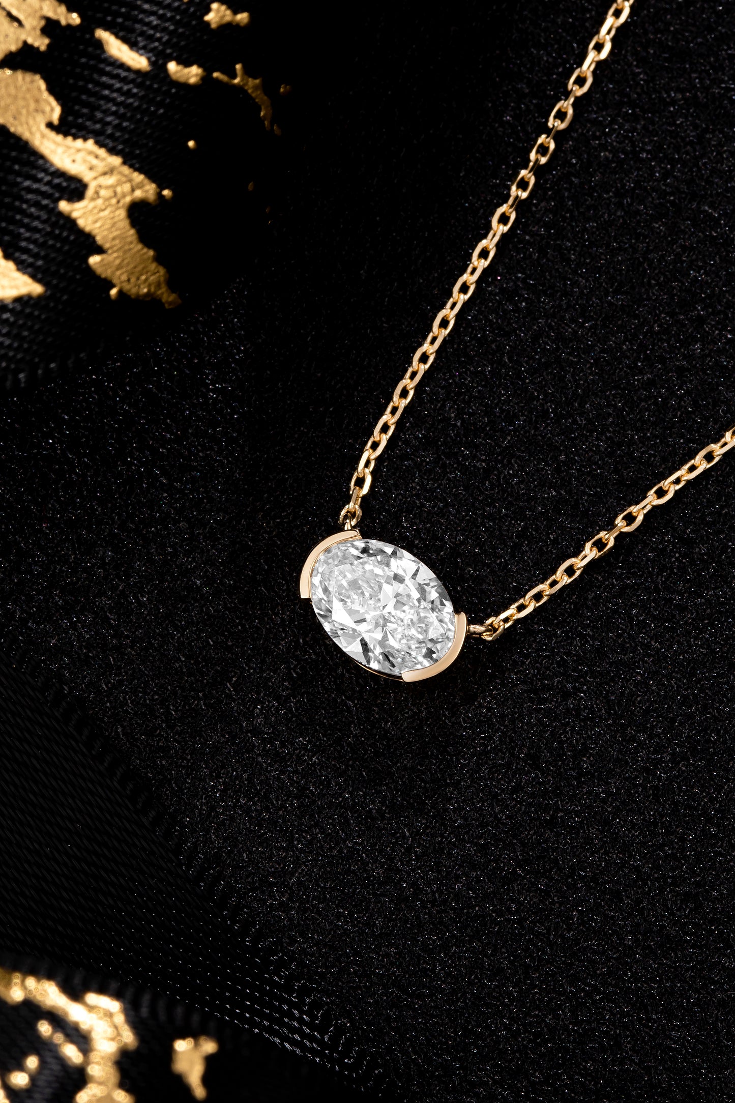 Lab Grown Diamond Necklace-ZBN0019