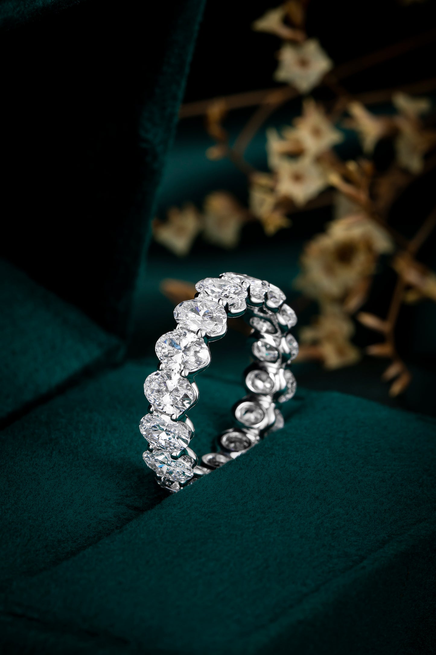 Lab Grown Diamond Ring-ZBR0148-OV3*4.5MM