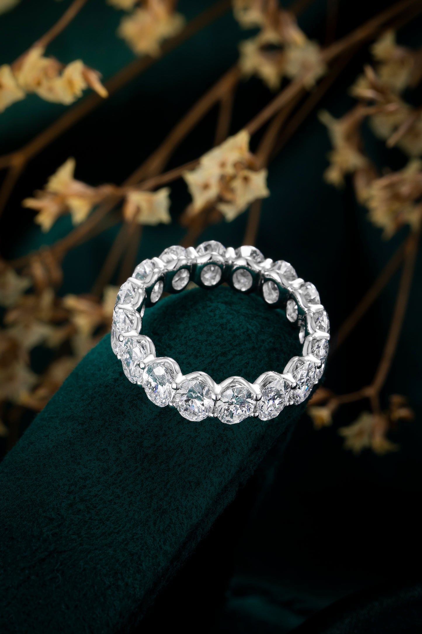 Lab Grown Diamond Ring-ZBR0148-OV3*4.5MM