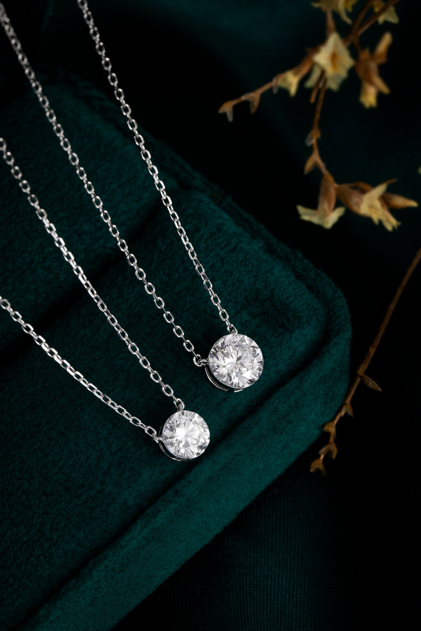 Lab Grown Diamond Necklace-ZBN0074-0.50CT