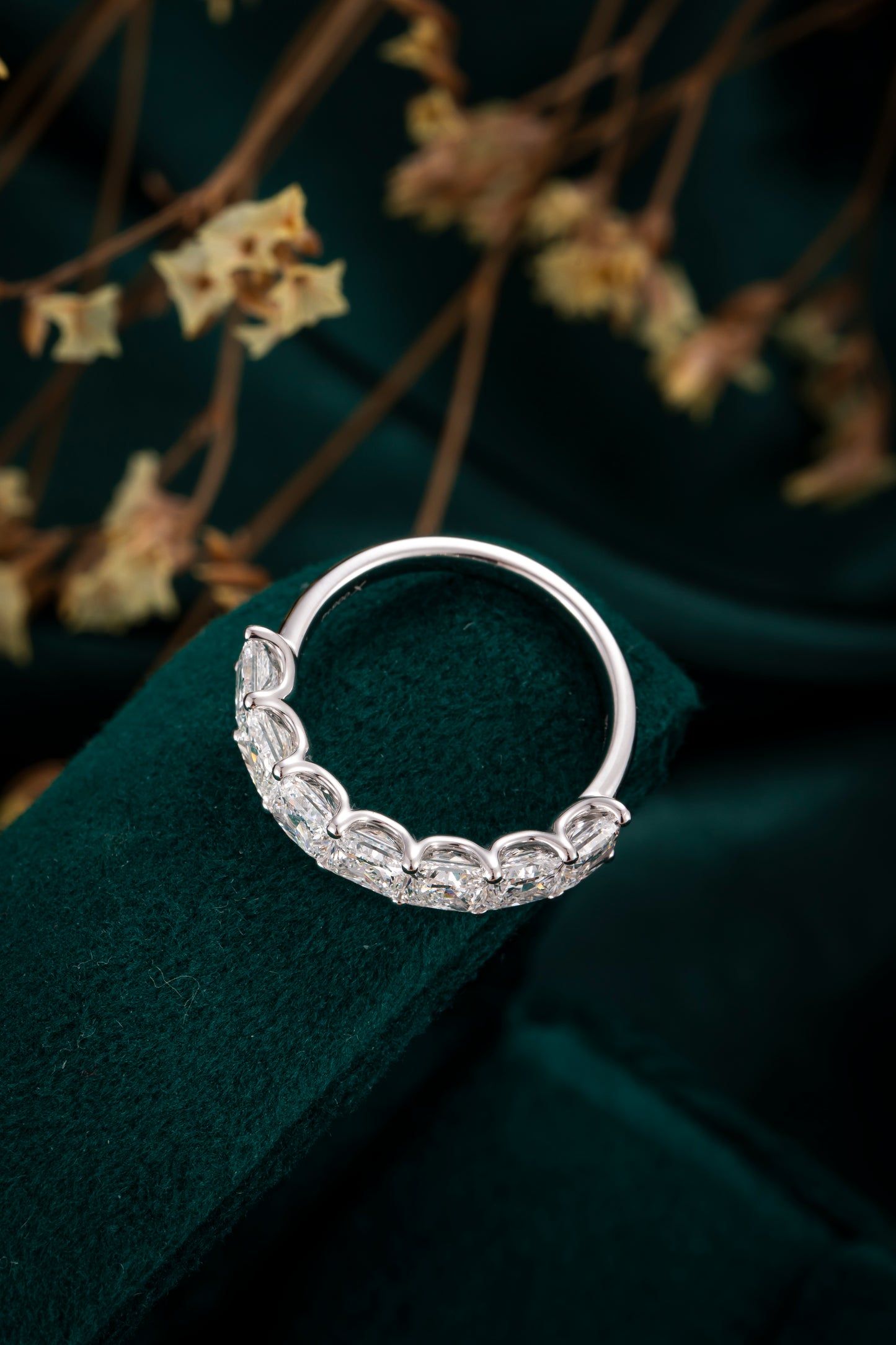 Lab Grown Diamond Ring-ZBR0261A-3.7MM