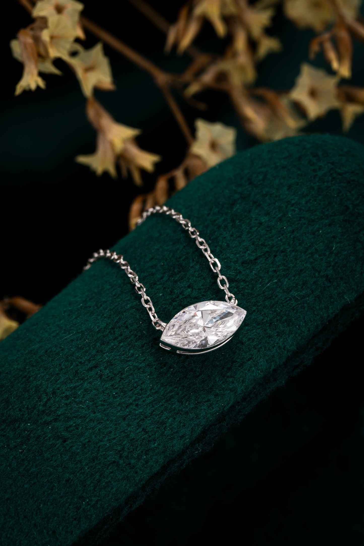 Lab Grown Diamond Necklace-ZBN0076-0.50CT