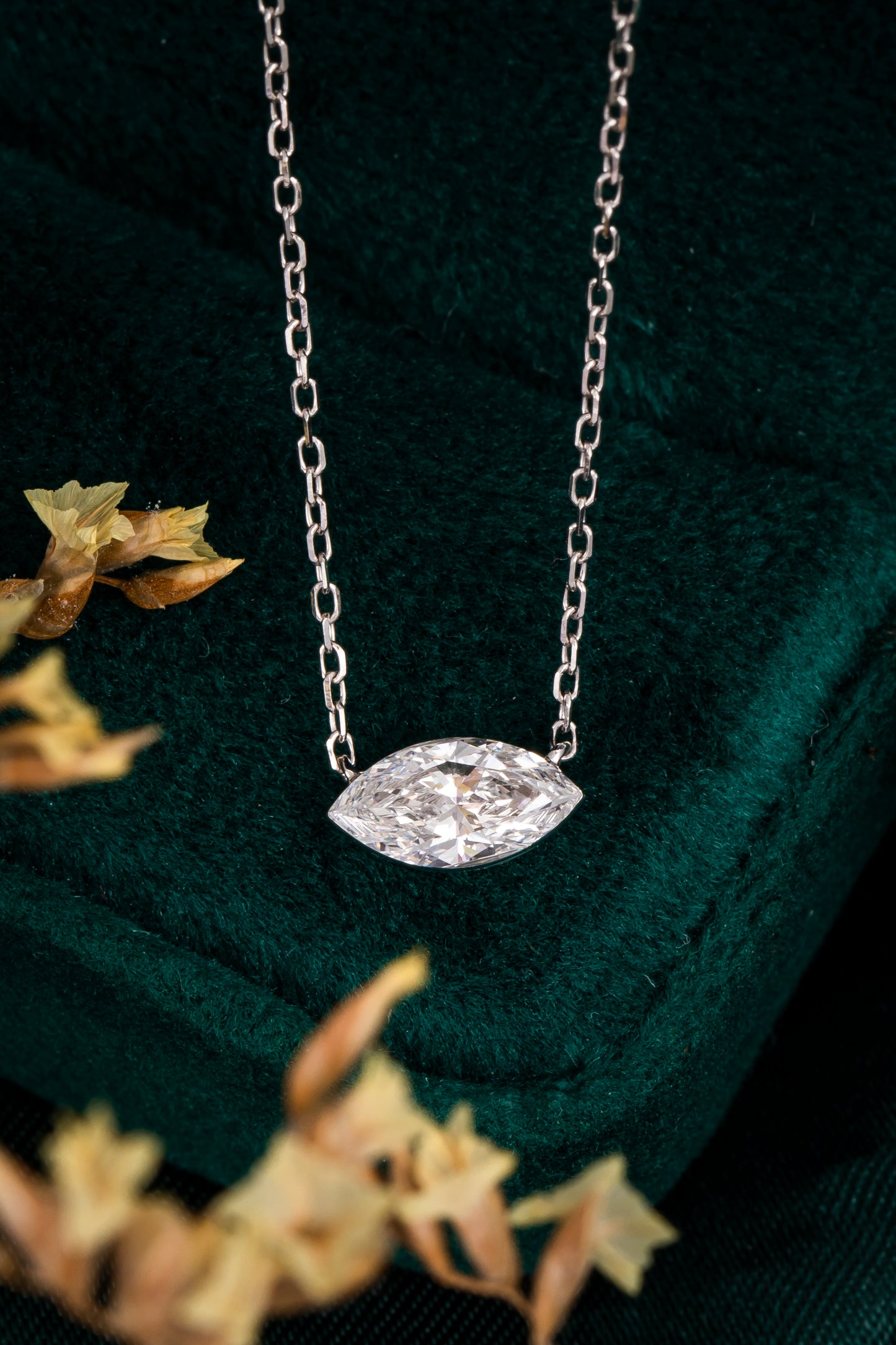 Lab Grown Diamond Necklace-ZBN0076-0.50CT