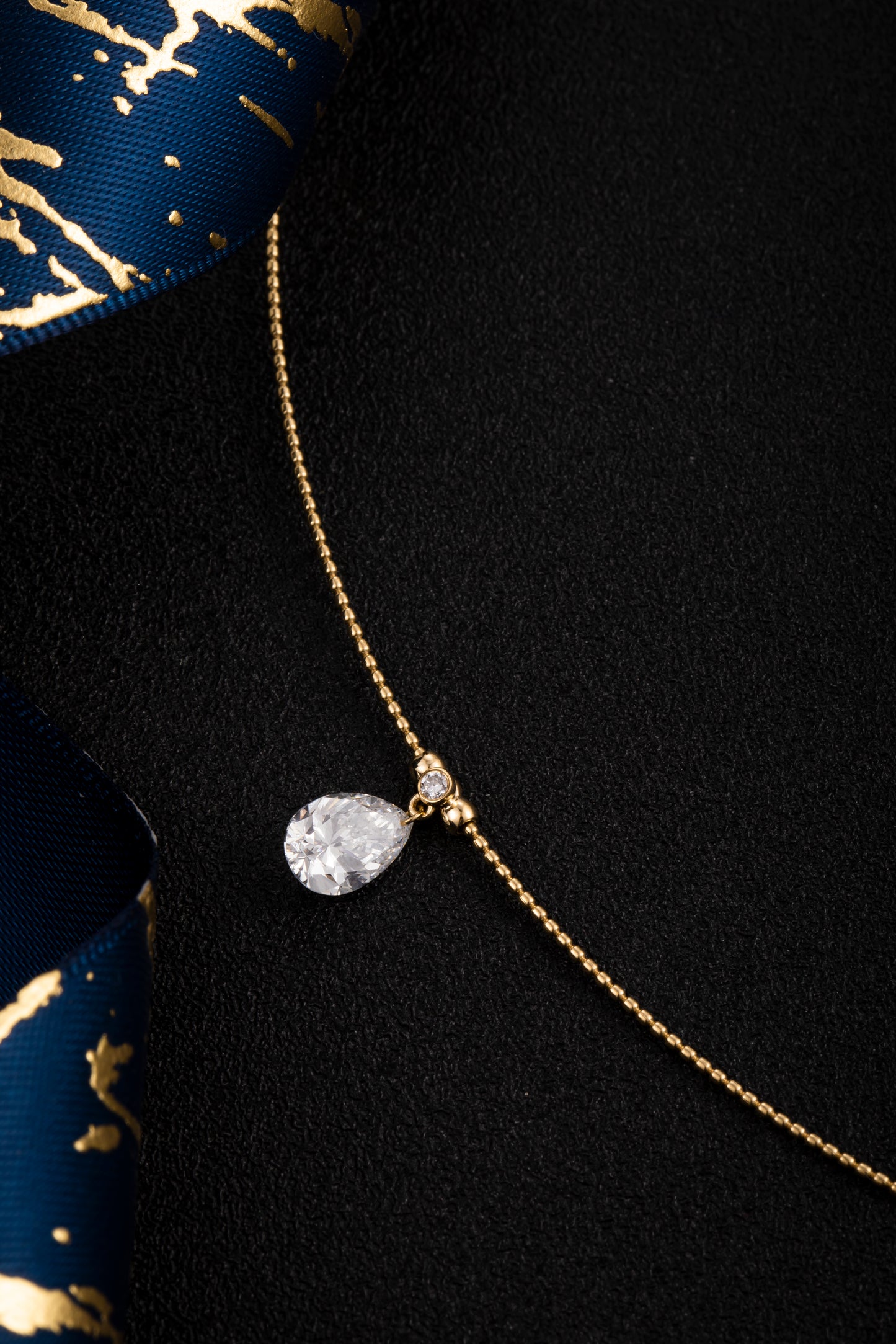 Lab Grown Diamond Necklace-ZBN0083-0.9CT