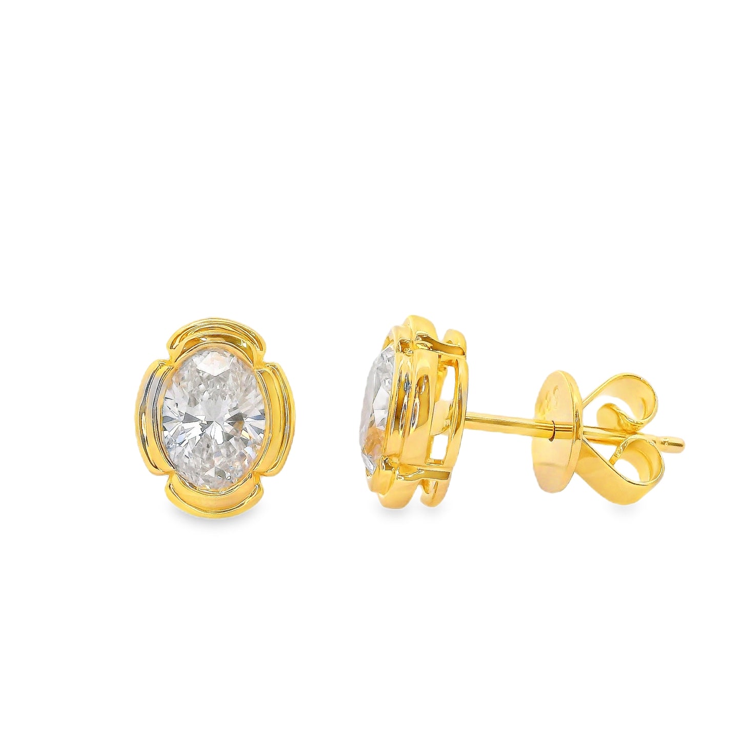 Lab Grown Diamond Earring-LGE1048-O