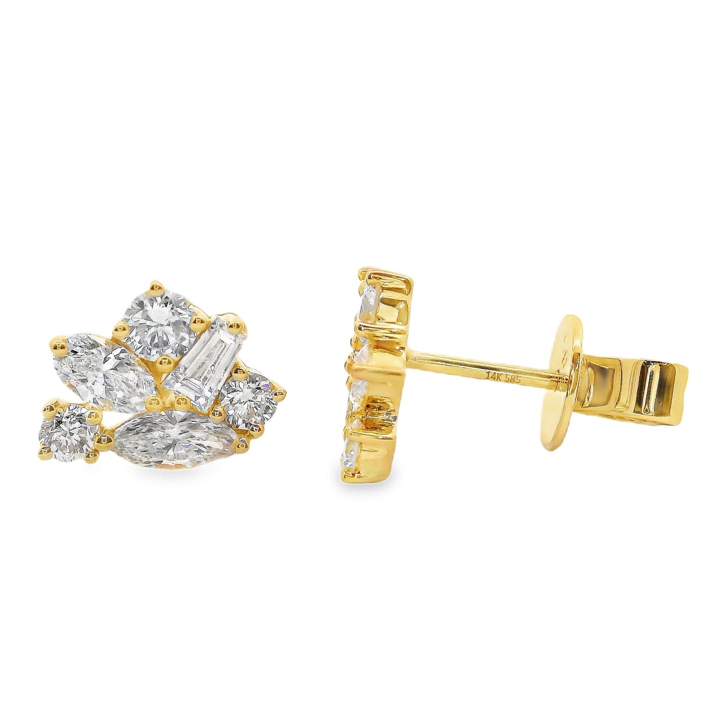 Lab Grown Diamond Earring-LGE1078-O