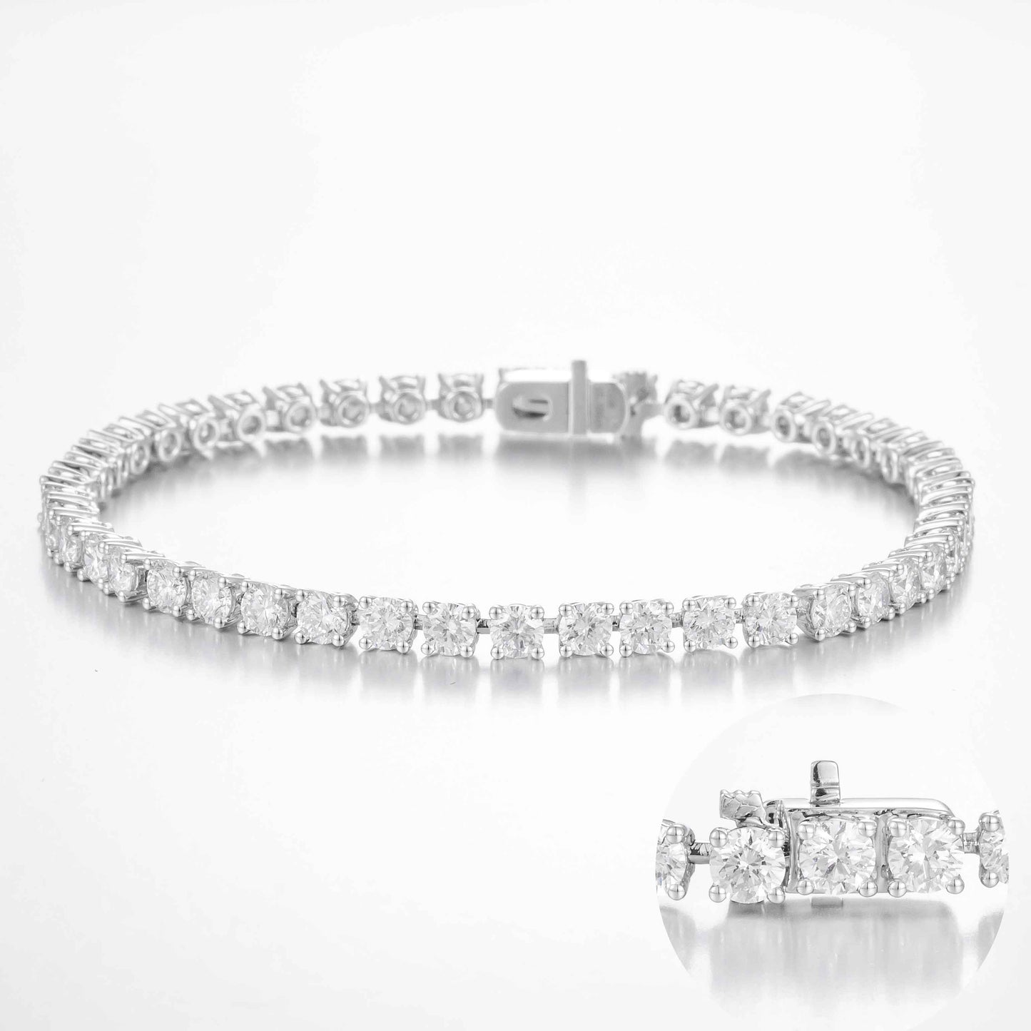 Lab Grown Diamond Bracelet-ZBB0001-5.00CT