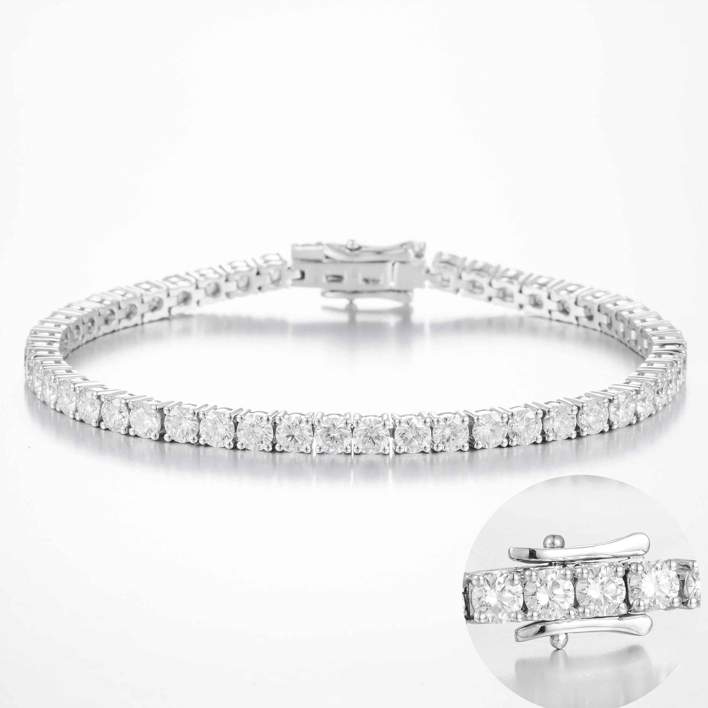 Lab Grown Diamond Bracelet-ZBB0007-W