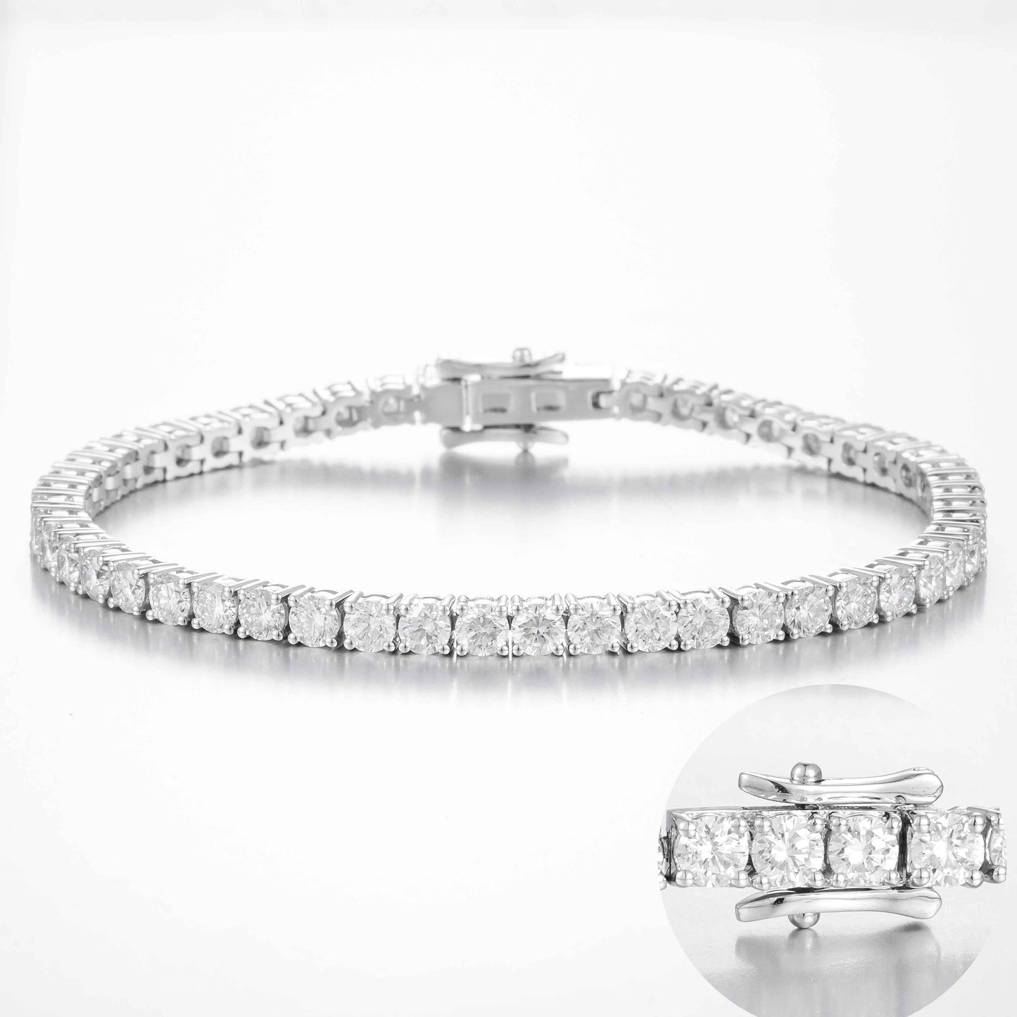 Lab Grown Diamond Bracelet-ZBB0007-W