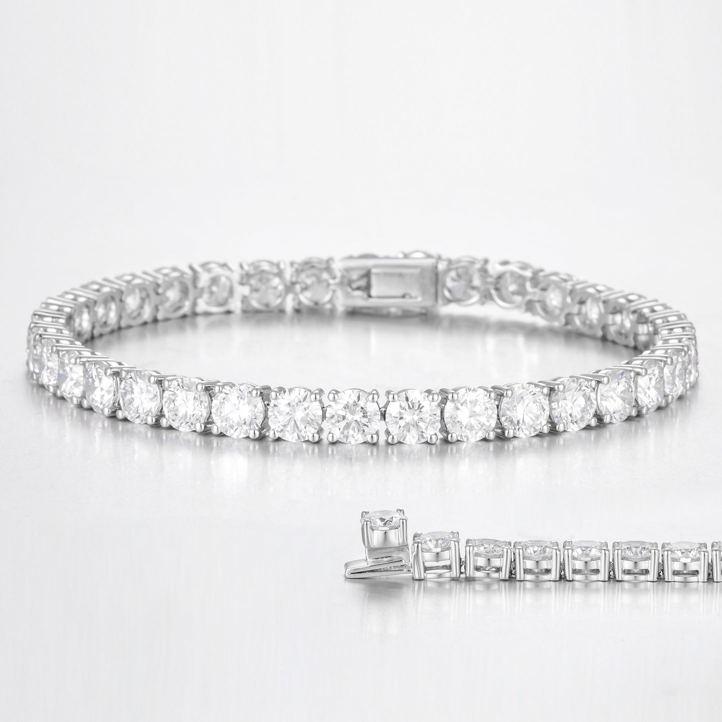 Lab Grown Diamond Bracelet-ZBB0035-4.4mm