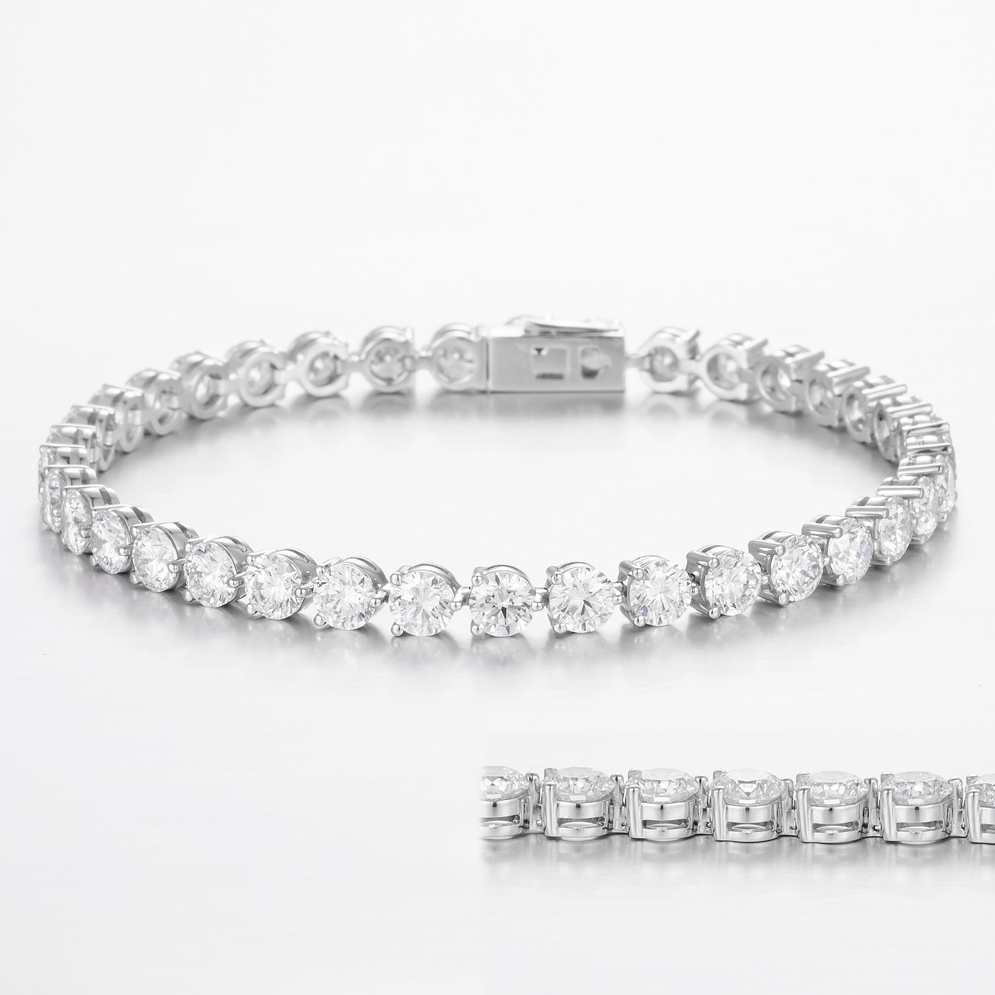 Lab Grown Diamond Bracelet-ZBB0042-4.0MM