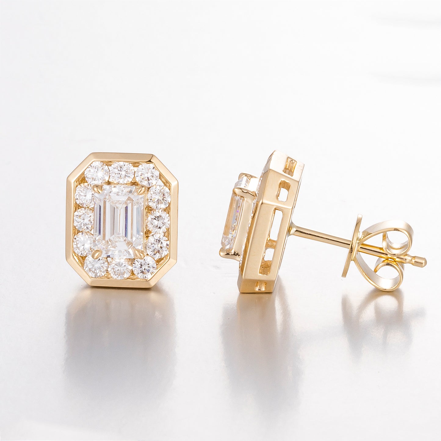 Lab Grown Diamond Earring-ZBE0075-1