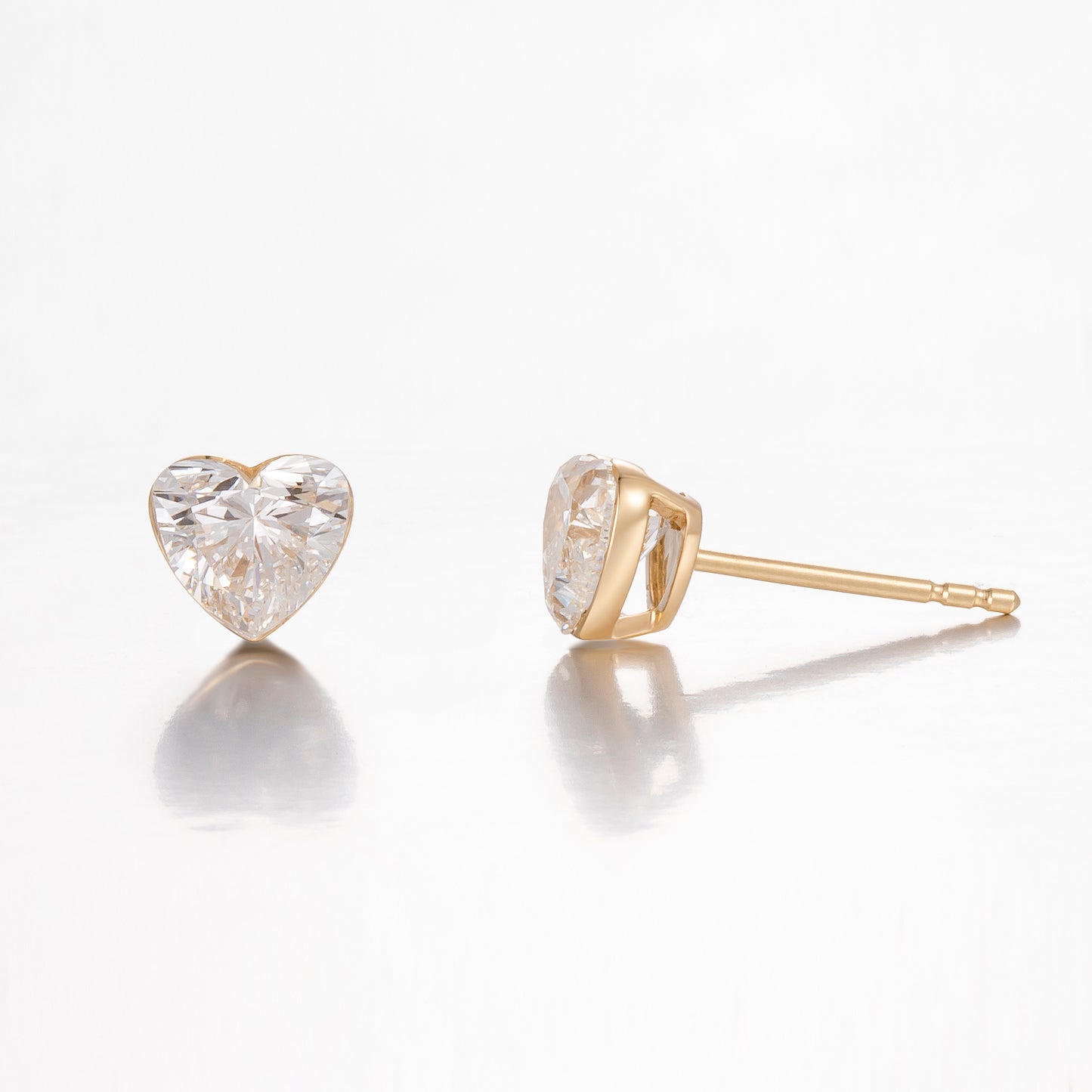Lab Grown Diamond Earring-ZBE0145-0.70CT Y
