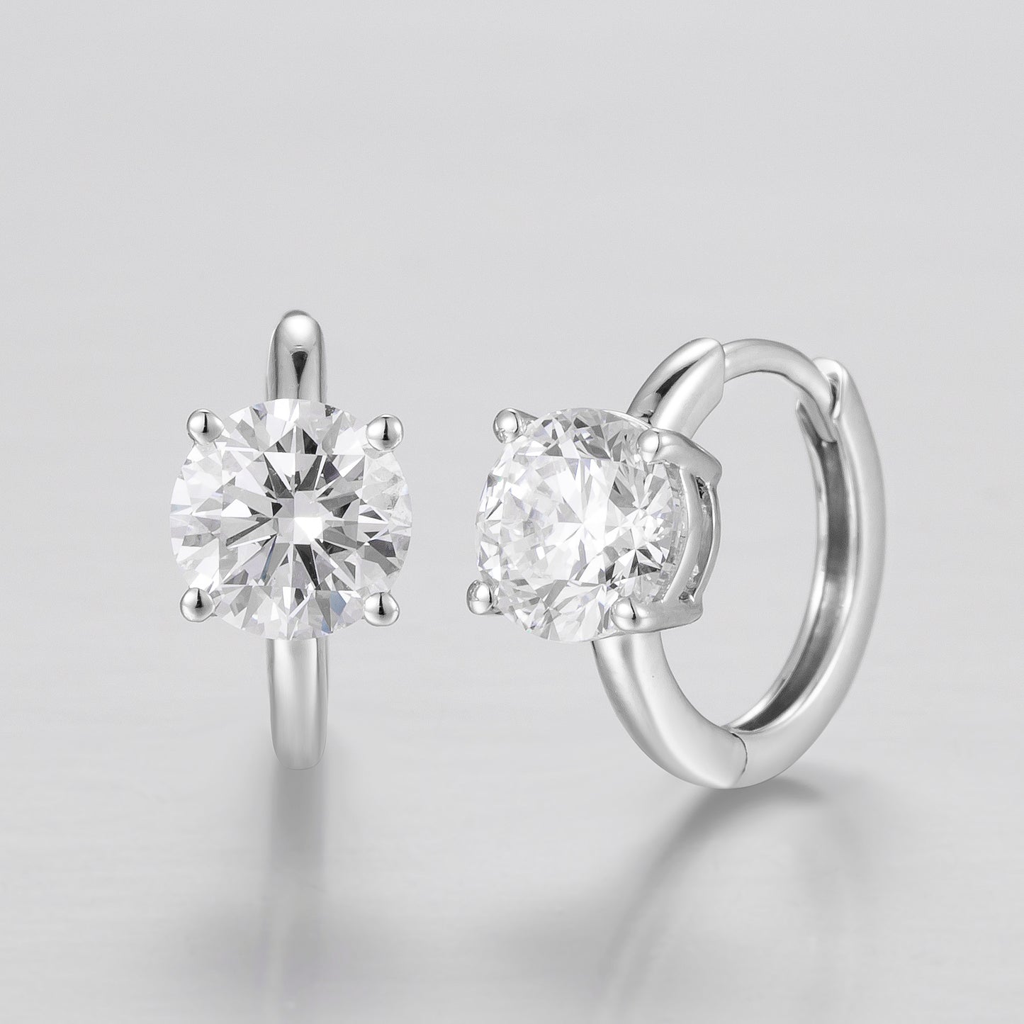 Lab Grown Diamond Earring-ZBE0154-5.6MM