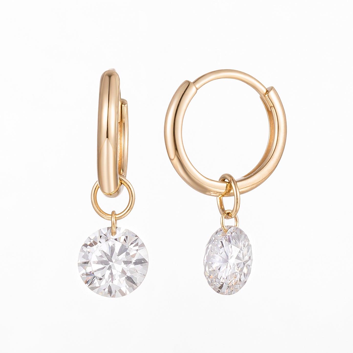 Lab Grown Diamond Earring-ZBE0191-0.40CT-Y