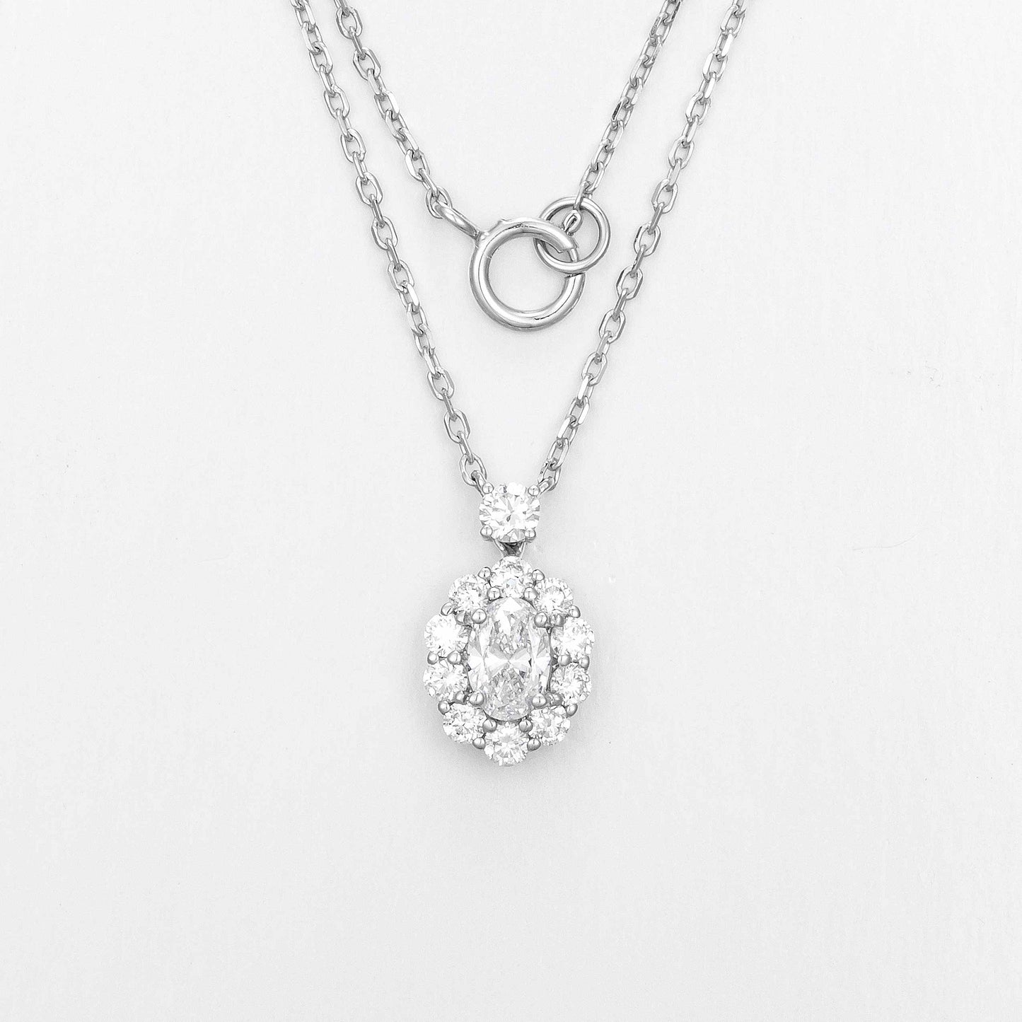 Lab Grown Diamond Necklace-ZBN0012-0.50CT